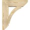 Ekena Millwork Thorton Slat Rough Sawn Bracket w/ Offset Brace, Douglas Fir, 8"W x 24"D x 28"H BKT0806X24X28THR06RDF - alternate 4